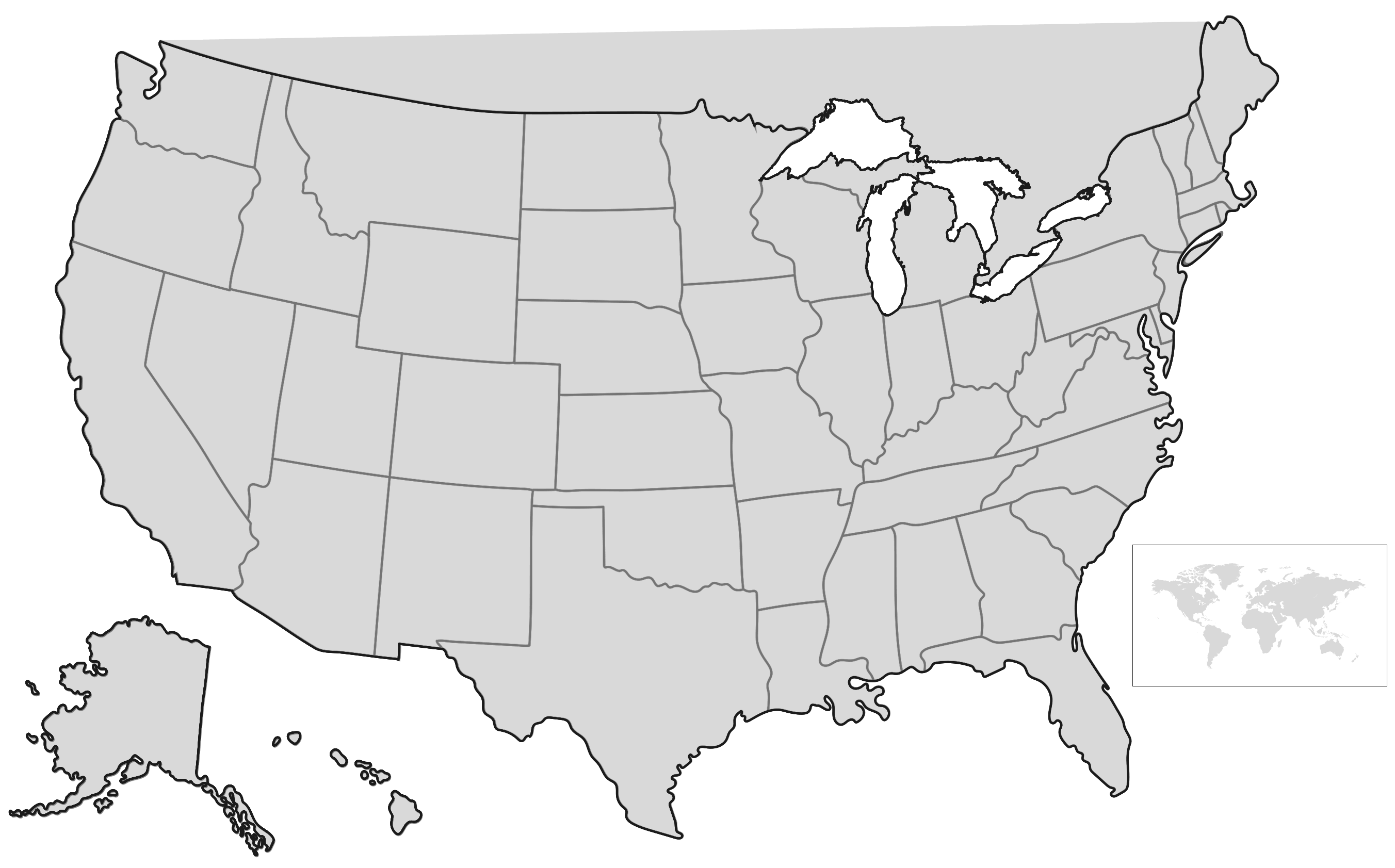 US Map to display sales rep regions